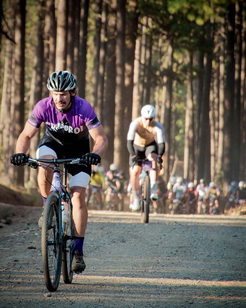 Grinduro gravel bike racers
